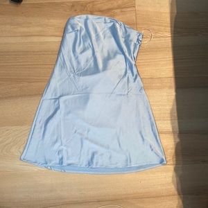 Princess poly blue strapless dress